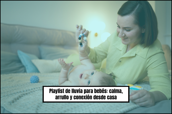 Playlist de lluvia para bebés: calma, arrullo y conexión desde casa