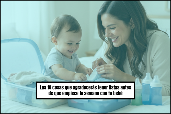 Las 10 cosas que agradecerás tener listas antes de que empiece la semana con tu bebé