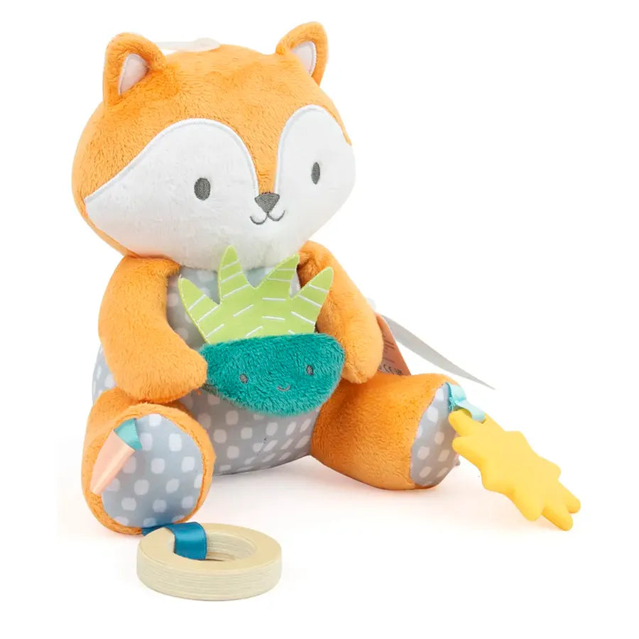 Mordedera Calm Springs Plush Activity Ingenuity Zorro 13163 Naranja Claro