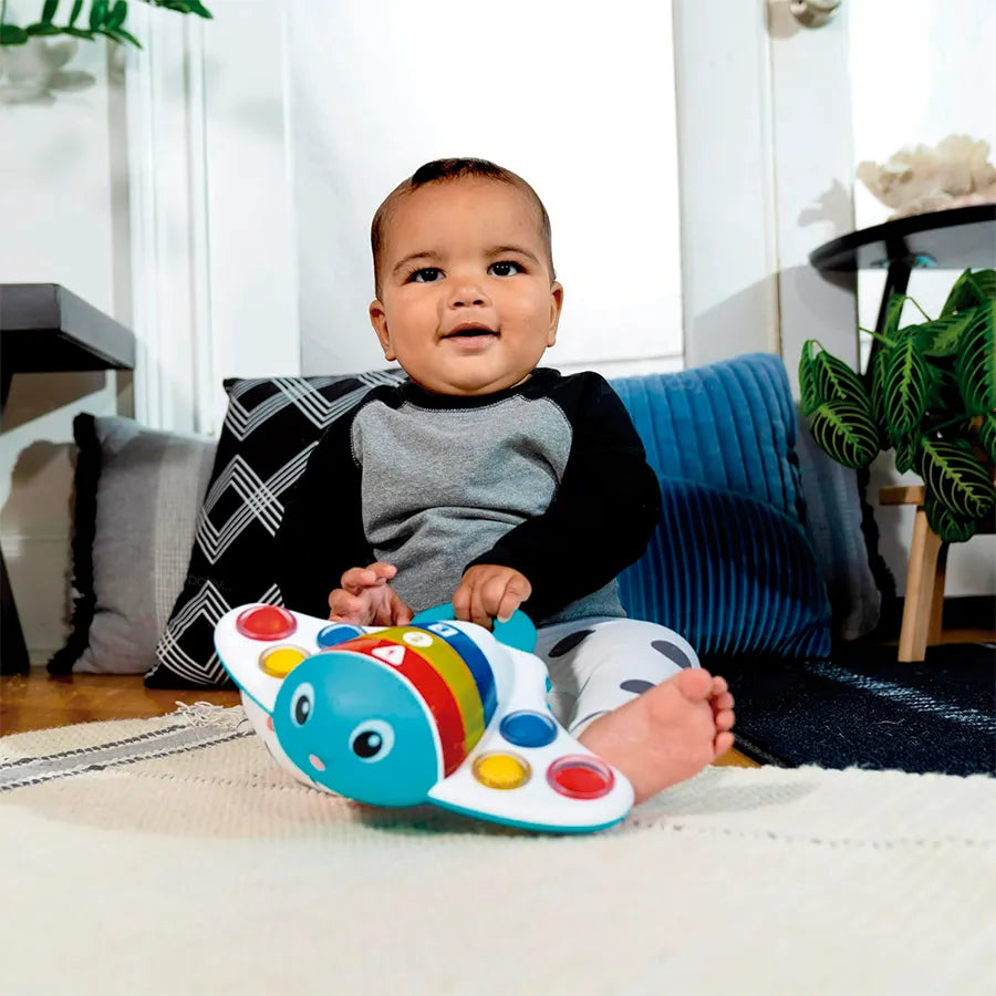 Baby Einstein Juguete sensorial de Burbujas Pop & Explore Stingray, de Ocean Explorers, bebés de 6 Meses en adelante