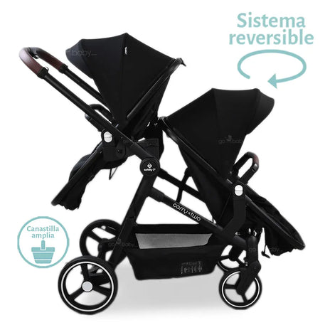 carriola doble gemelas carry 4 two