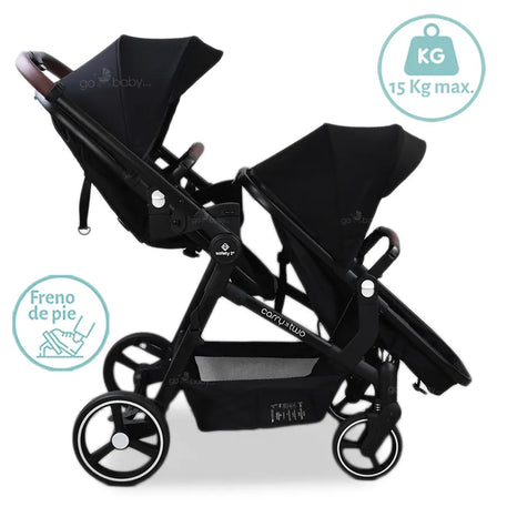 carriola doble gemelas carry 4 two