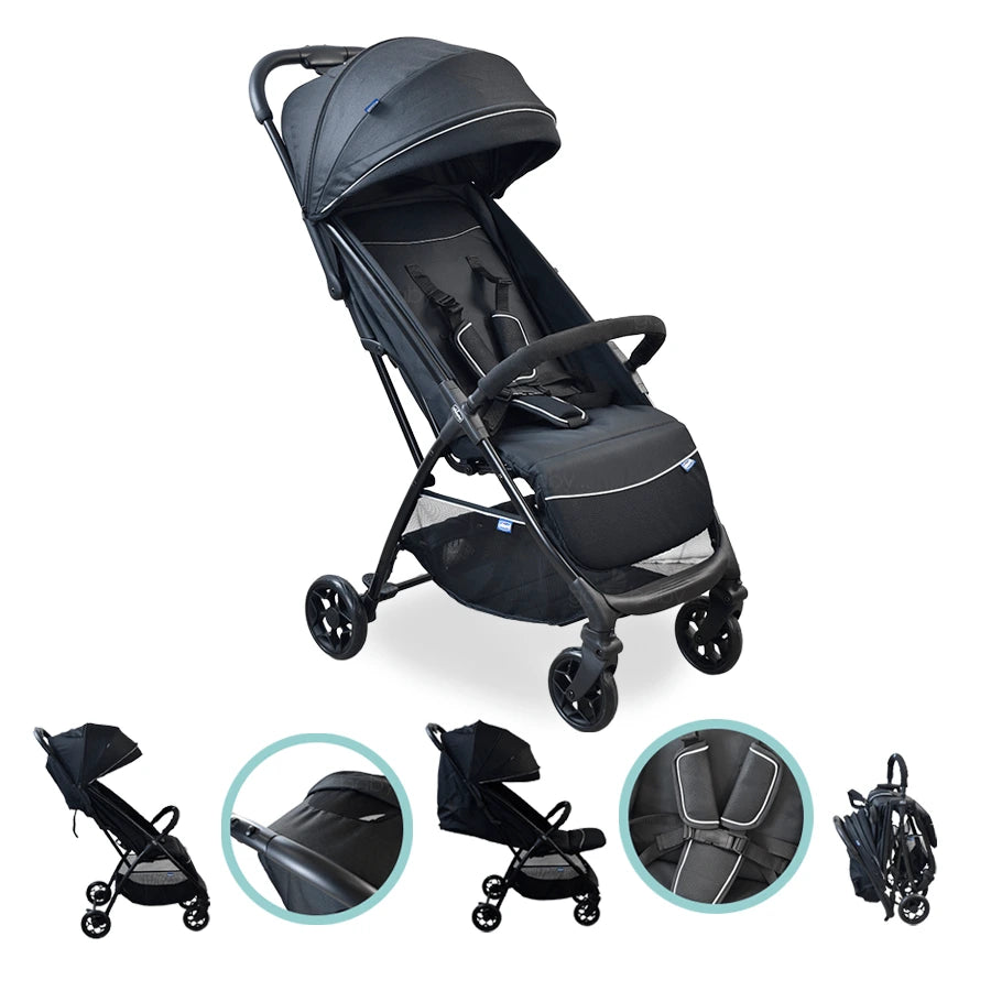 Silla de paseo GLEE UNEVEN BLACK