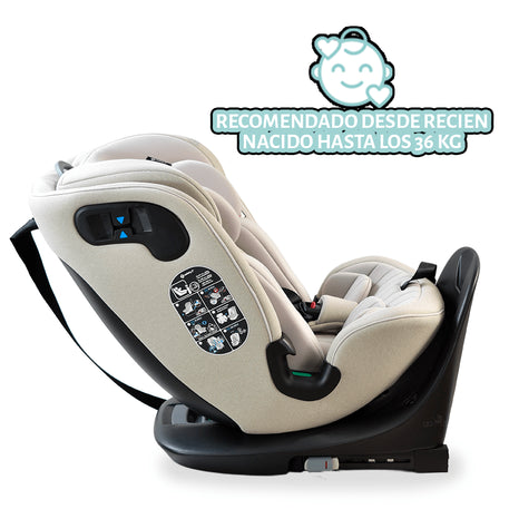 AUTOASIENTO GROW, TURN & GO BEIGE