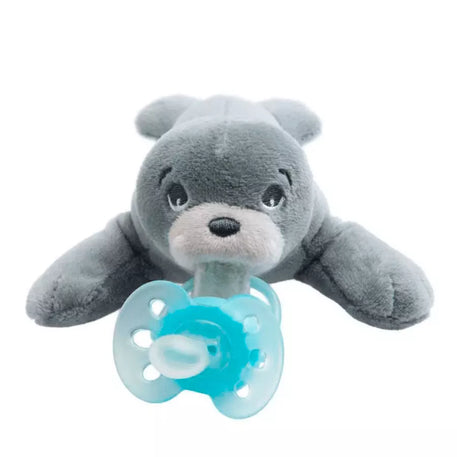 chupón con peluche tierno