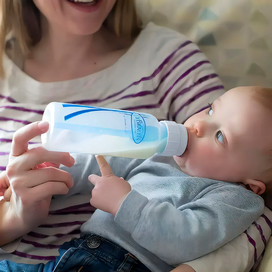 BIBERON ESTANDAR TRANS AZUL 8 OZ