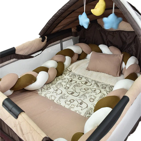 set edredon y trensa cc para corralito viajero (105*70) beige