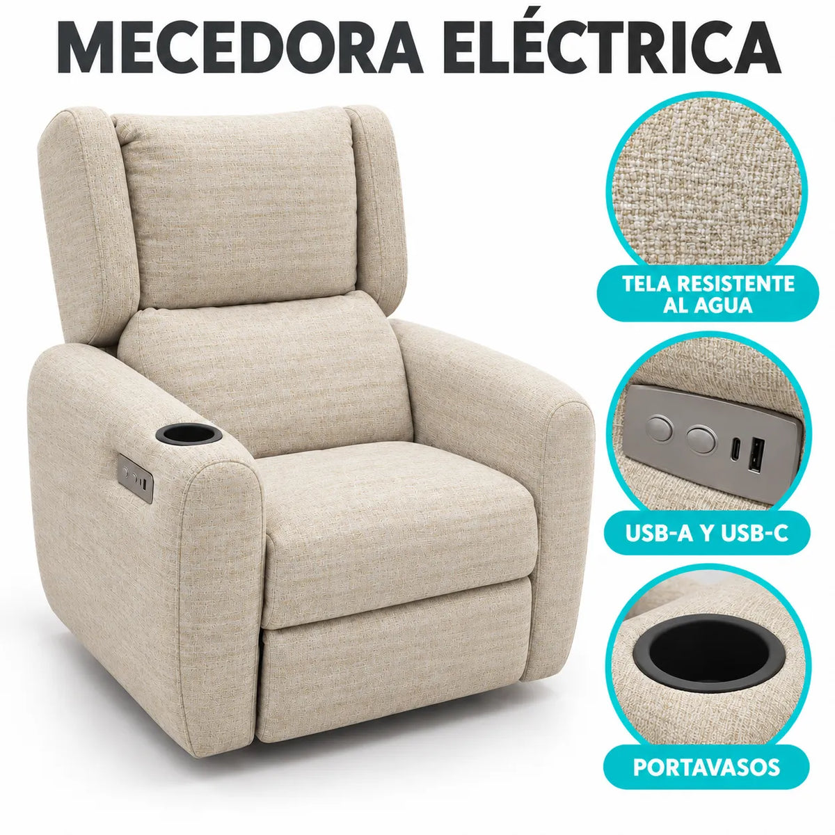 SILLON DE MATERNIDAD RECLINABLE CAPRI EL