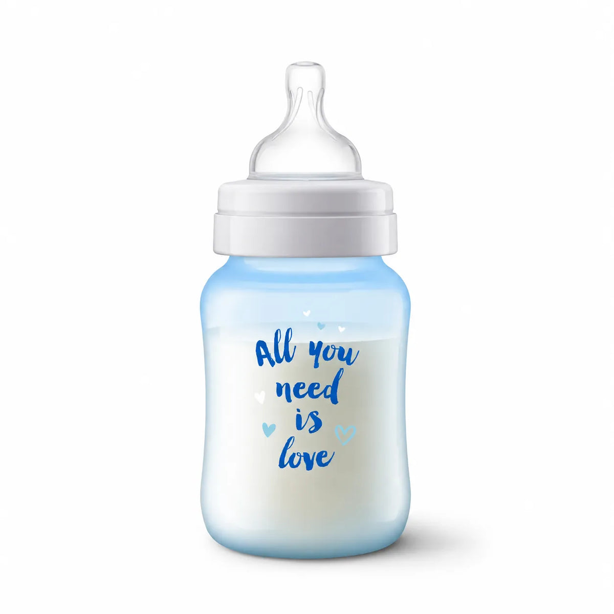 Biberón Philips Avent Anticólicos 260 ml / 9 oz · Azul Elefante SCY121/06