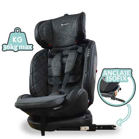 Autoasiento giro 360 pro