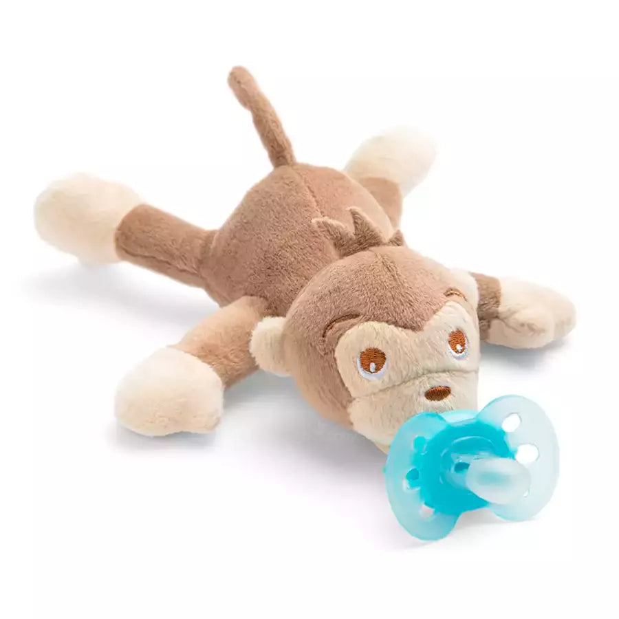 chupón con peluche tierno