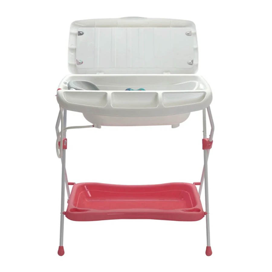 Bañera Milán Unisex Triángulos Coral - gobaby.mx