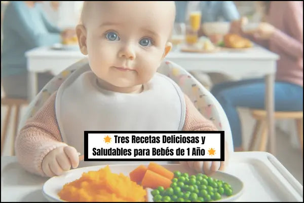 🌟 Tres Recetas Deliciosas y Saludables para Bebés de 1 Año 🌟
