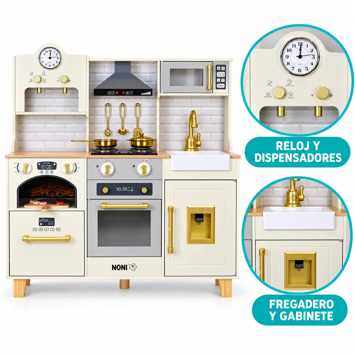 COCINITA CON HORNO NONI BEIGE