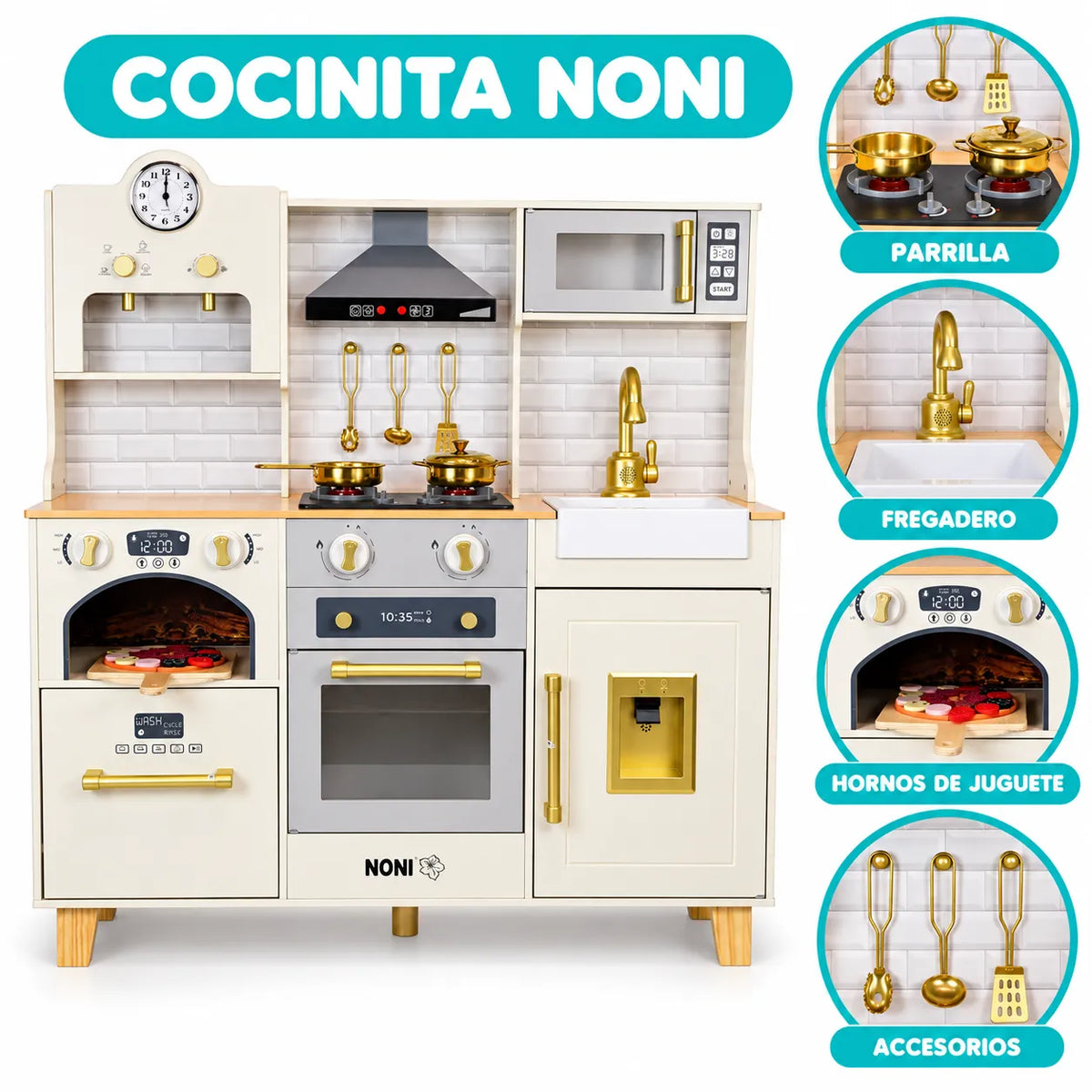 COCINITA CON HORNO NONI BEIGE