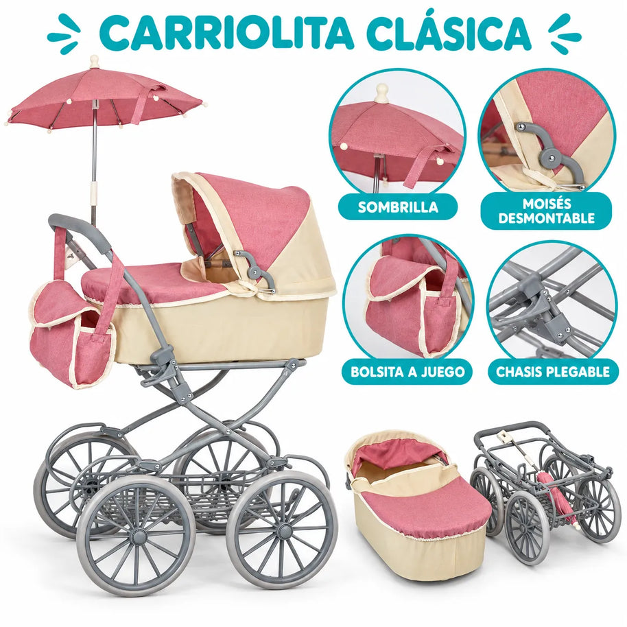 CARRIOLITA PARA MUÑECA NON 9673A