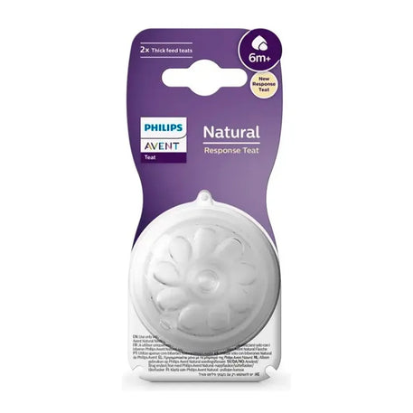 Tetinas natural con válvula anticólicos, paquete de 2,