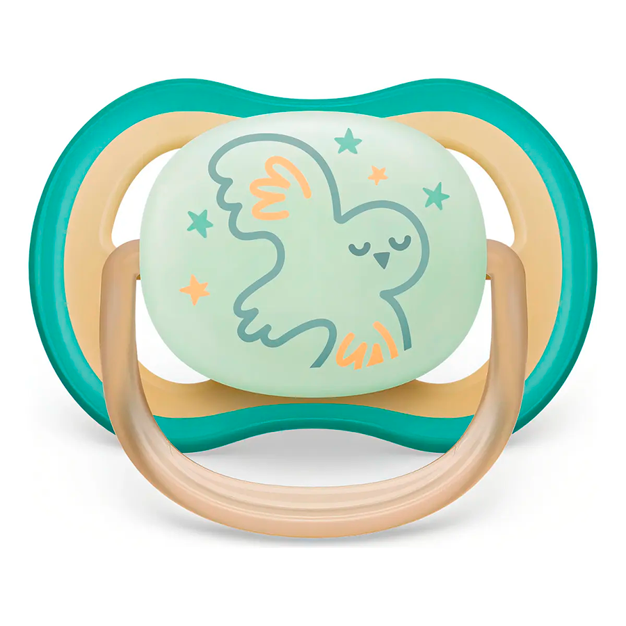 Chupón Avent Nocturno Brilla En La Oscuridad 0-6 Meses Verde-melon 0-6
