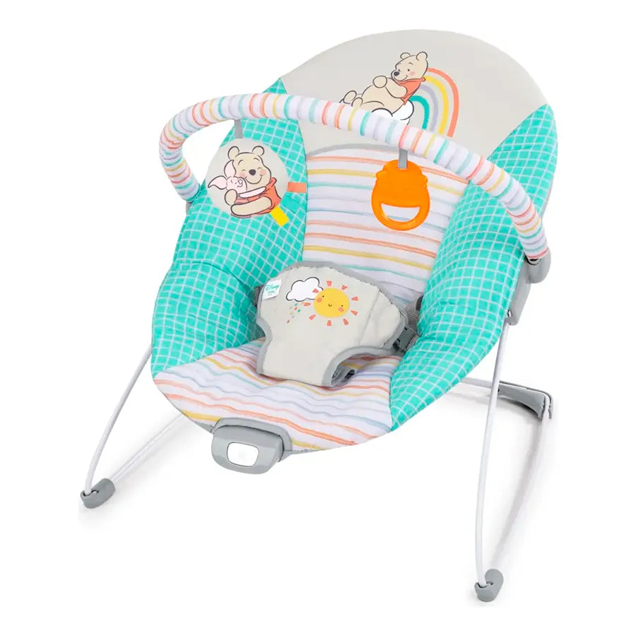 Bright Starts Bouncer Silla Mecedora Winnie The Pooh Para Bebé, Con Vibraciones Relajantes, Unisex, 0 a 6 meses