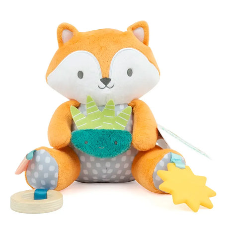 Mordedera Calm Springs Plush Activity Ingenuity Zorro 13163 Naranja Claro