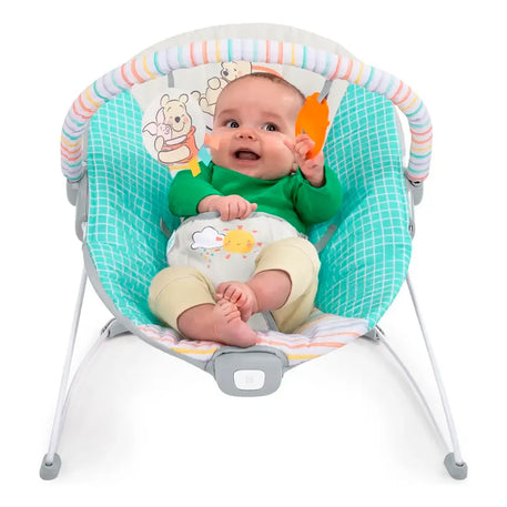 Bright Starts Bouncer Silla Mecedora Winnie The Pooh Para Bebé, Con Vibraciones Relajantes, Unisex, 0 a 6 meses