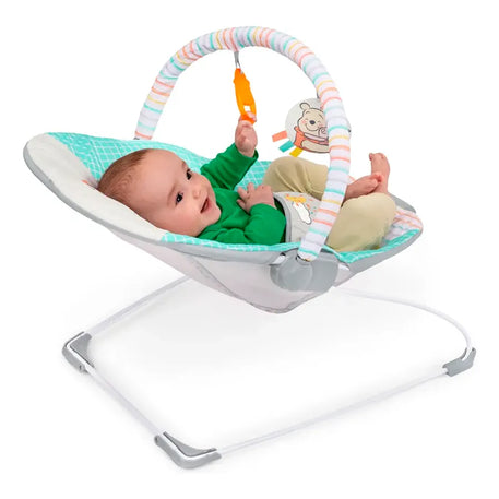 Bright Starts Bouncer Silla Mecedora Winnie The Pooh Para Bebé, Con Vibraciones Relajantes, Unisex, 0 a 6 meses
