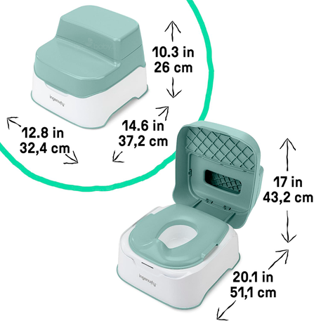 Bañito entrenador ING 2 STEP STOOL POTTY