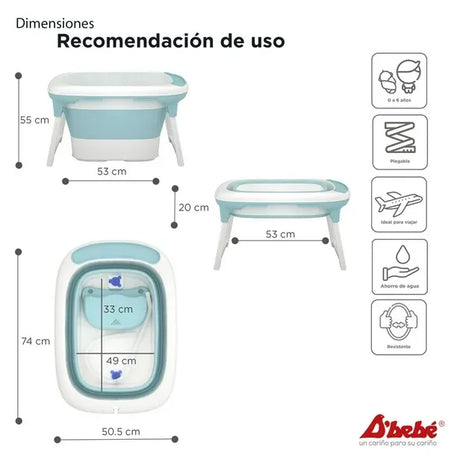 BAÑERA PLEGABLE BUBBLES