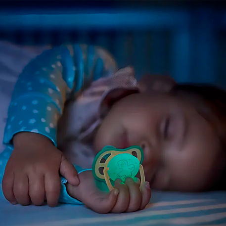 Chupón Avent Nocturno Brilla En La Oscuridad 0-6 Meses Verde-melon 0-6