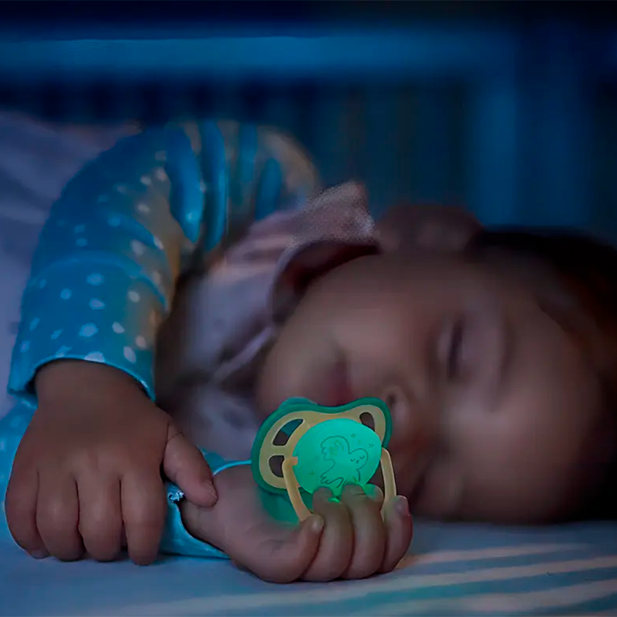 Chupón Avent Nocturno Brilla En La Oscuridad 0-6 Meses Verde-melon 0-6