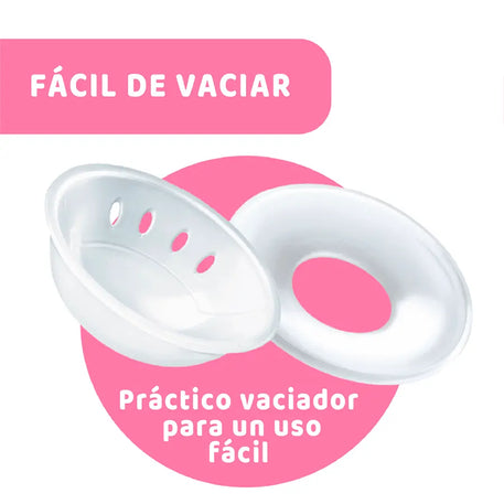 Conchas recolectoras de leche materna Victoria y Miguel