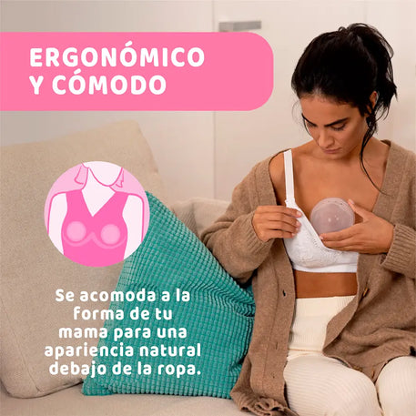 Conchas recolectoras de leche materna Victoria y Miguel