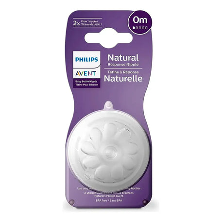 Tetinas natural con válvula anticólicos, paquete de 2,