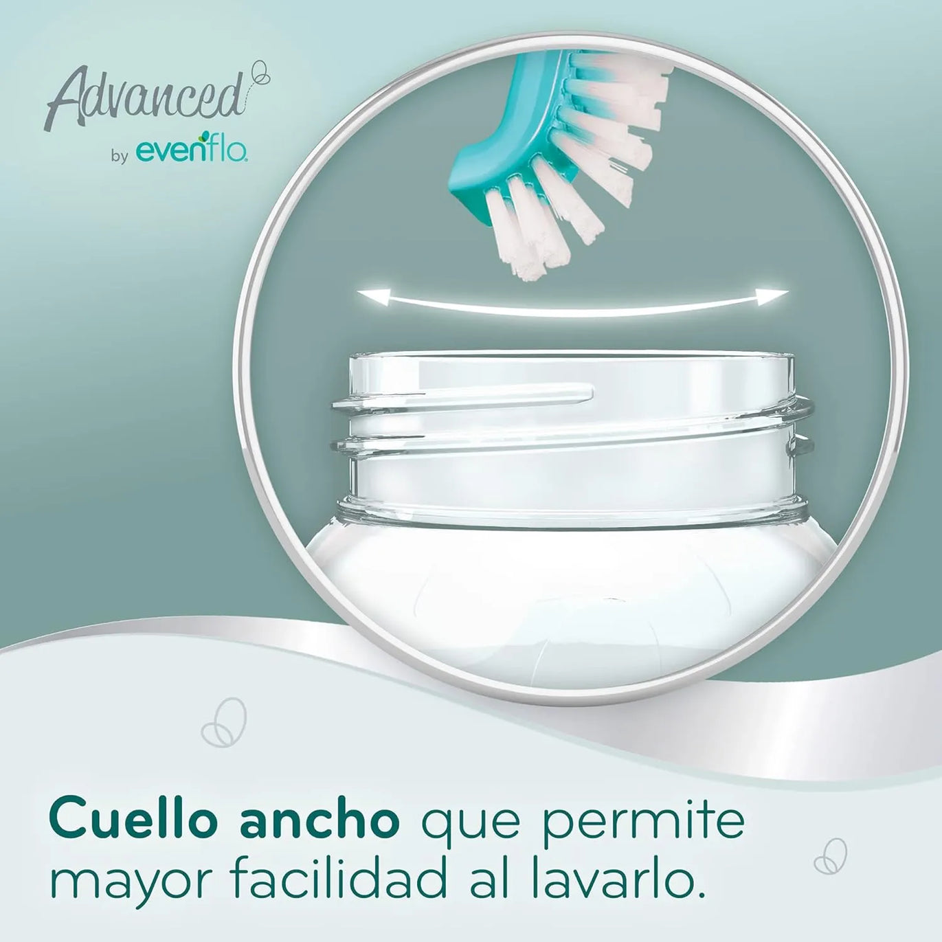 Biberón Advanced by Evenflo Bold Cuello Ancho Flujo Medio 9oz / 270ml