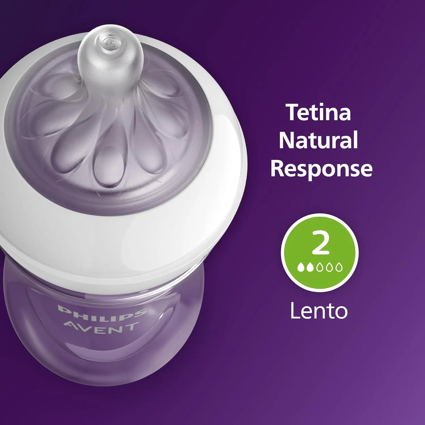 hilips Avent Biberón Natural Response: biberón de 125 ml con sistema AirFree, sin BPA, para recién nacidos a partir de 0 meses