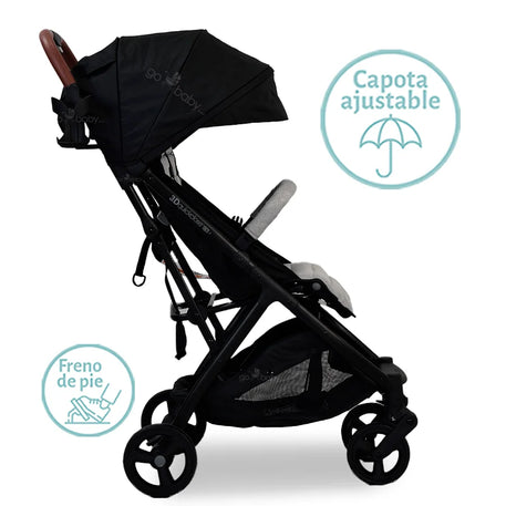 CARRIOLA 3D QUICKCLOSE CS GRAY BLACK