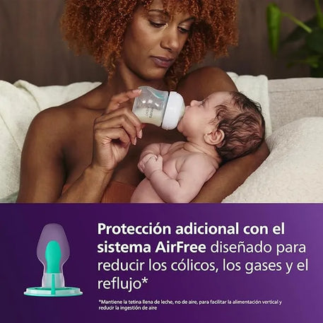 hilips Avent Biberón Natural Response: biberón de 125 ml con sistema AirFree, sin BPA, para recién nacidos a partir de 0 meses