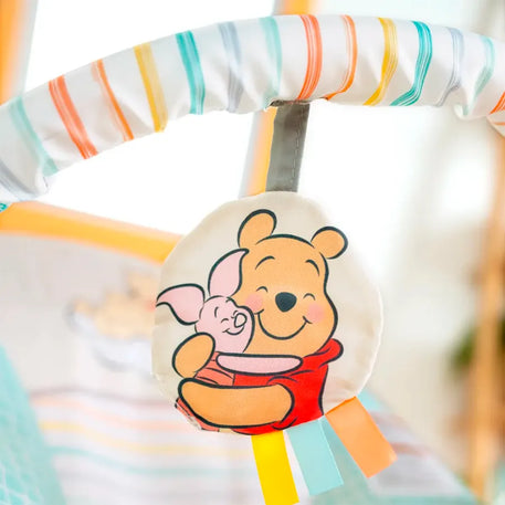 Bright Starts Bouncer Silla Mecedora Winnie The Pooh Para Bebé, Con Vibraciones Relajantes, Unisex, 0 a 6 meses