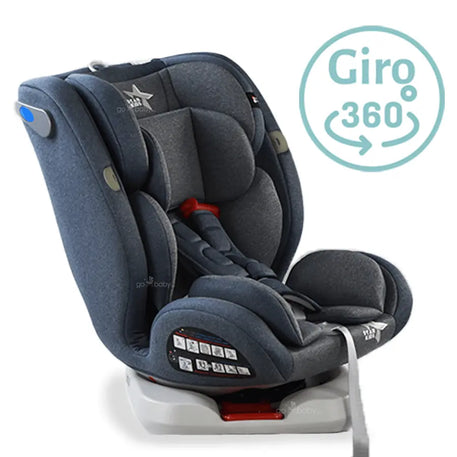 Autoasiento supreme 360 color azul con sistema de giro 360 grados