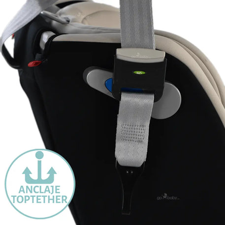 Autoasiento supreme 360 vista lateral con anclaje top teather