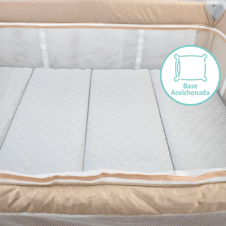 CUNA-CORRAL-COLECHO MAGIC con base acolchada