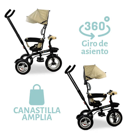 Triciclo CW multifuncional 360 T19