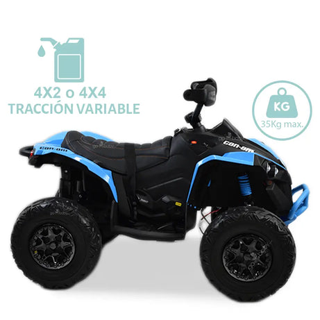 CUATRIMOTO ELECTRICA CAN-AM AZUL 4x4 renegade