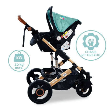 Carriola sistema de viaje Galaxis 4 en 1