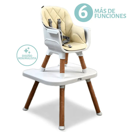 SILLA ALTA 3 EN 1 MILA BEIGE