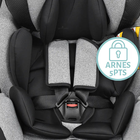 AUTOASIENTO SAFETY 1ST MULTIFIX con arnes de 5 puntos y texturas