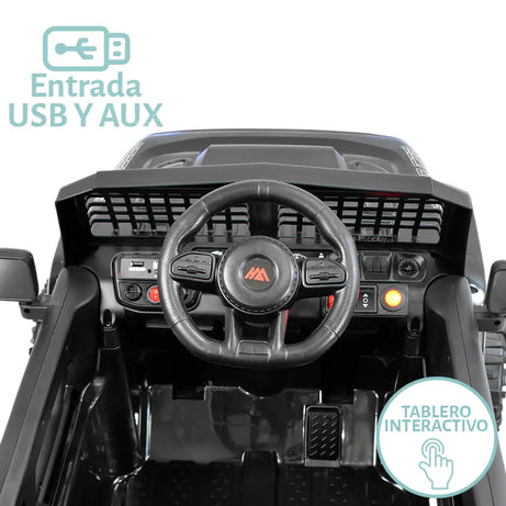 CAMIONETA ELECTRICA JEEP NEGRA web