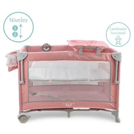 CUNA-CORRAL-COLECHO MAGIC rosa