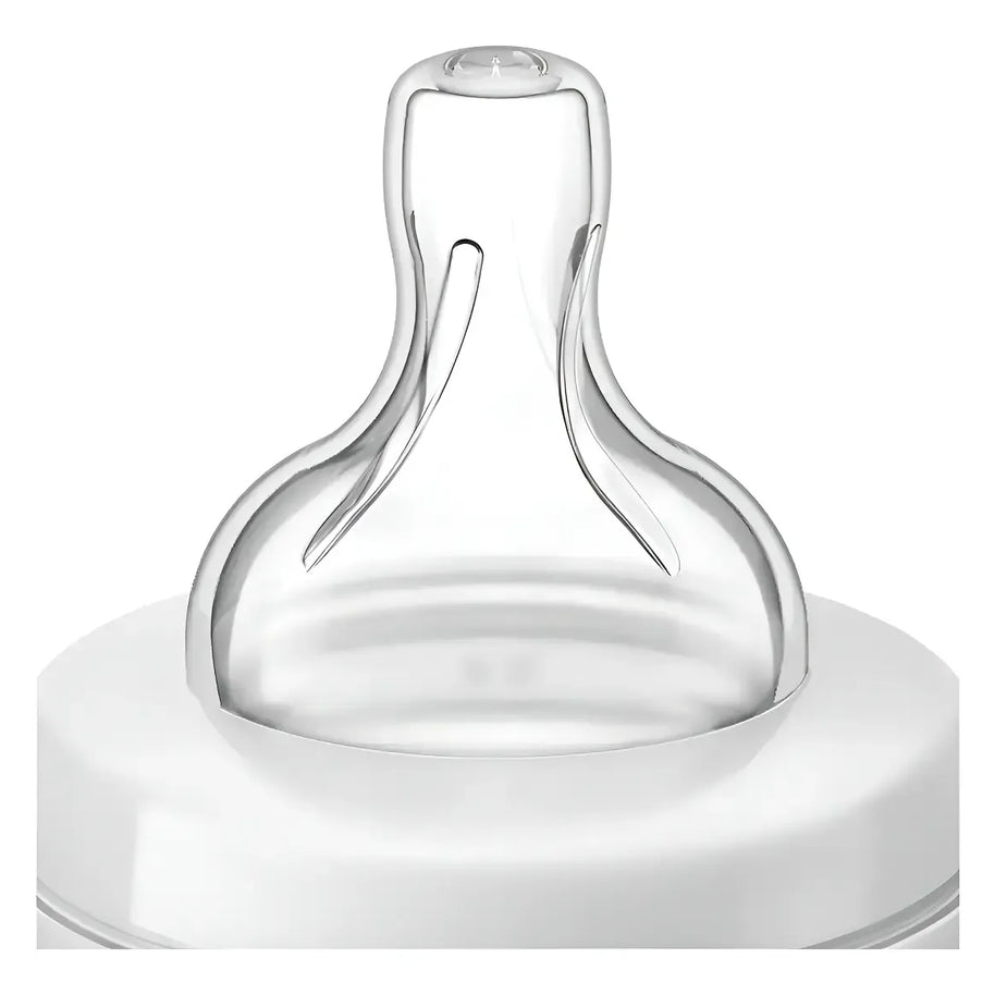Biberón Philips Avent SCY100/01 color blanco de 118mL de flujo lento