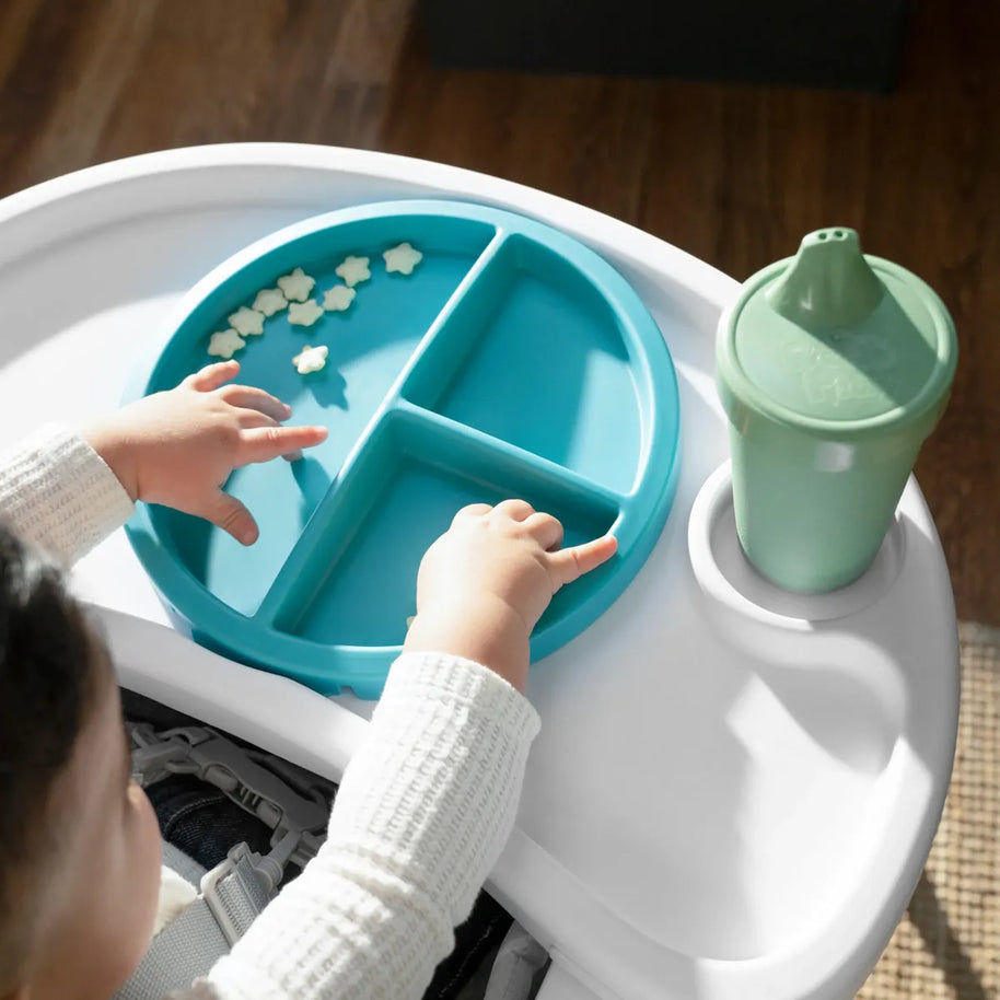 Silla Periquera Para Bebé Baby Einstein Snack & Splash Azul Turquesa